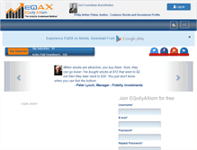 Tablet Screenshot of eqax.com